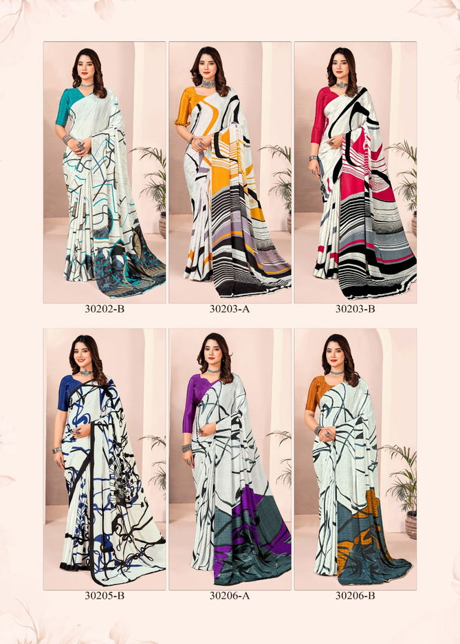 Vivanta Silk 28th Edition By Ruchi Printed Silk Crepe Saree Wholesalers in Delhi